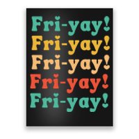 Funny Vintage Teacher Back To School Funny Friyay Teacher Life Poster