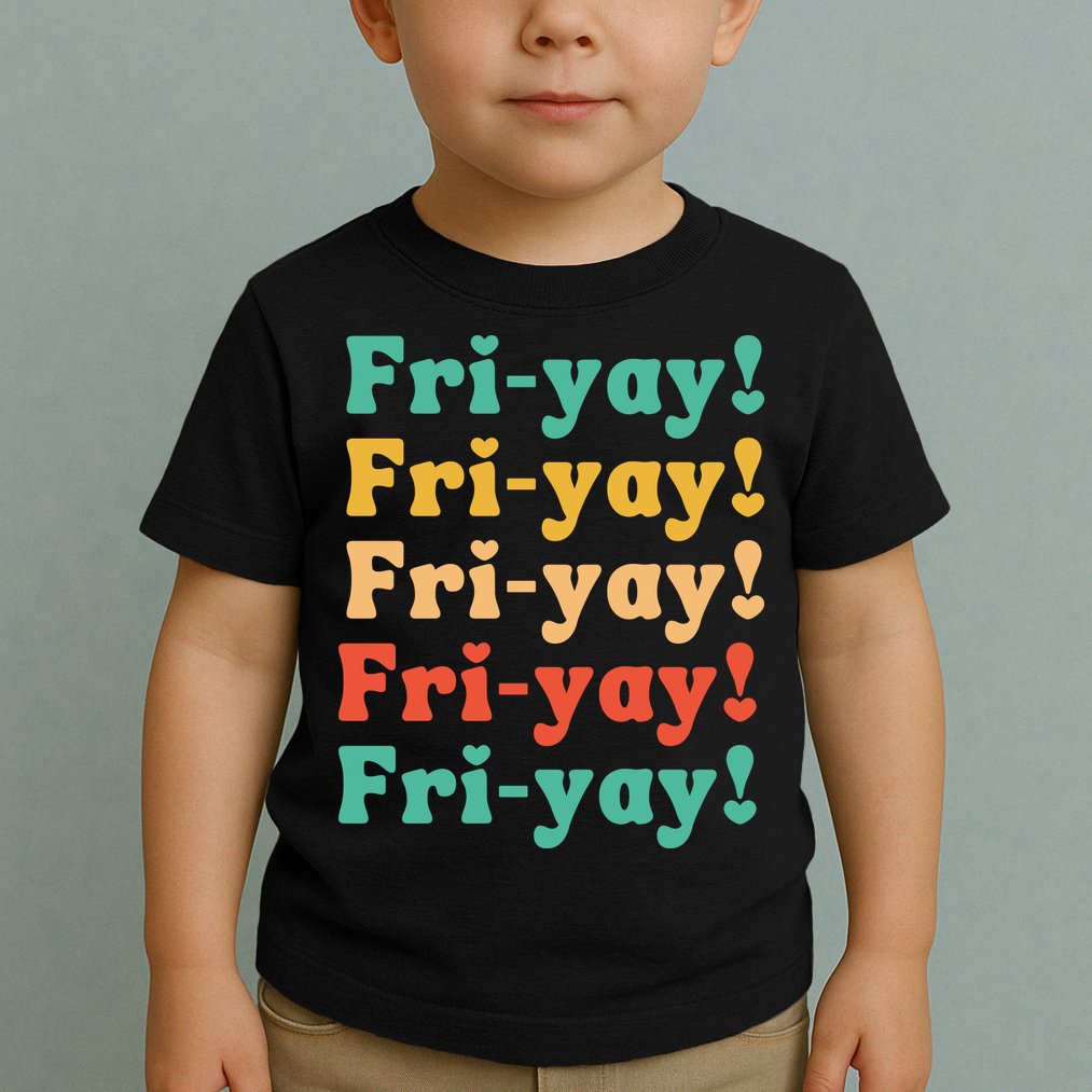 Funny Vintage Teacher Back To School Funny Friyay Teacher Life Toddler T-Shirt