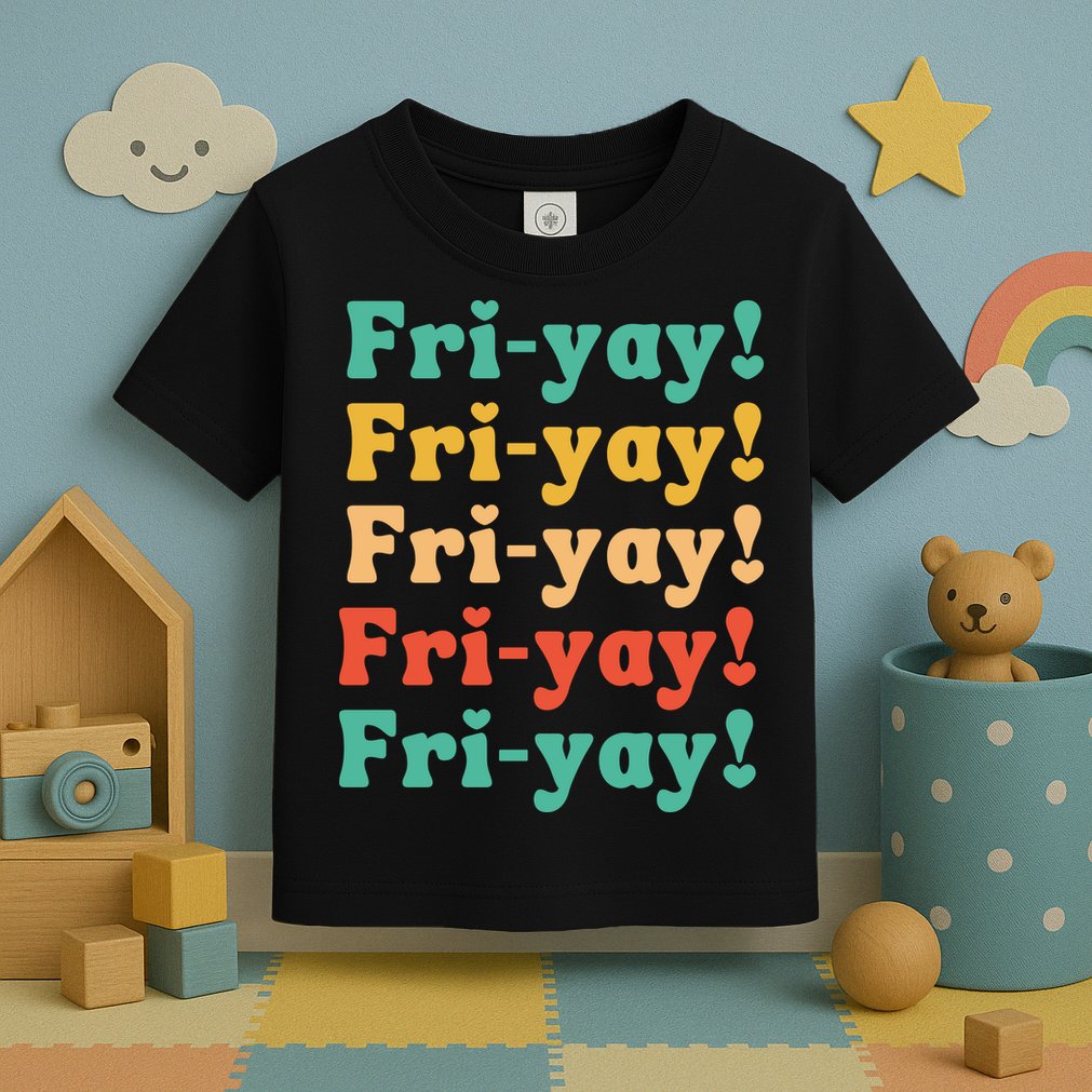 Funny Vintage Teacher Back To School Funny Friyay Teacher Life Toddler T-Shirt