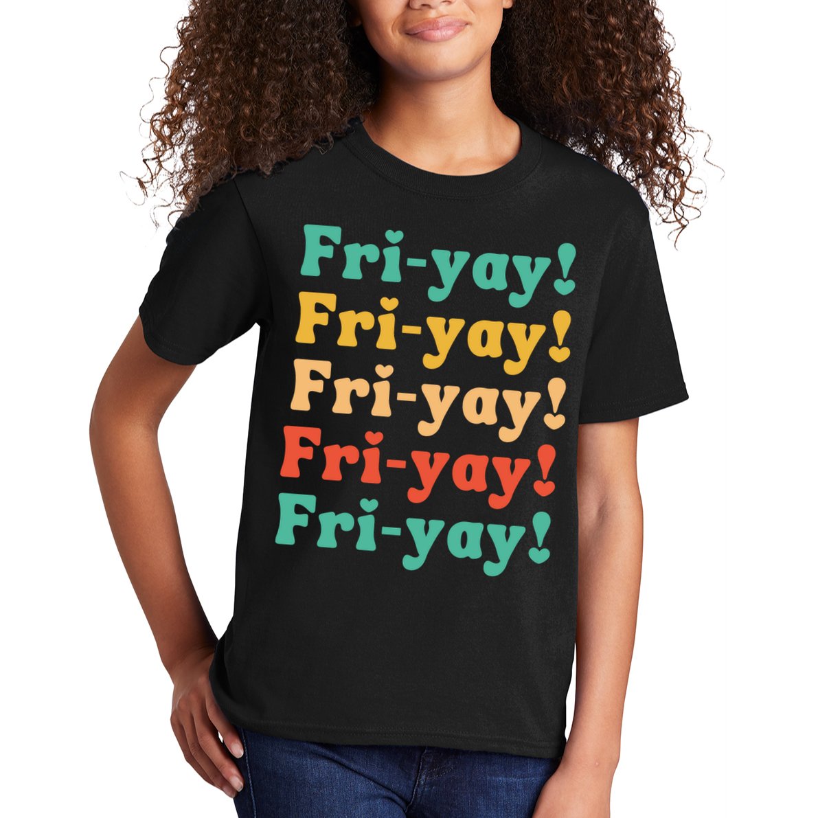 Funny Vintage Teacher Back To School Funny Friyay Teacher Life Kids T-Shirt