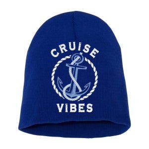 Family Vacation Trip Friends Cruise Lover Cruise Vibes Meaningful Gift Short Acrylic Beanie