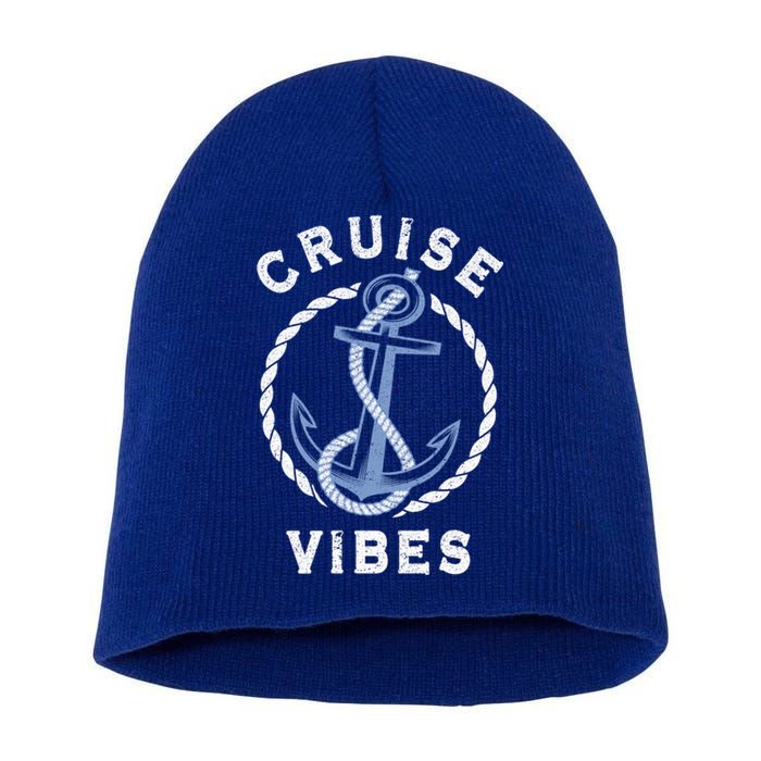 Family Vacation Trip Friends Cruise Lover Cruise Vibes Meaningful Gift Short Acrylic Beanie