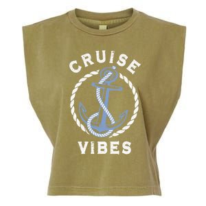 Family Vacation Trip Friends Cruise Lover Cruise Vibes Meaningful Gift Garment-Dyed Women's Muscle Tee