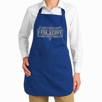 Funny Vintage Thats What I Do I Fix Stuff And I Know Things Apron