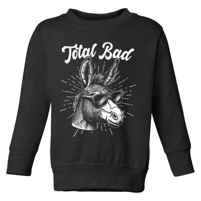Funny Vintage Total Badass Toddler Sweatshirt