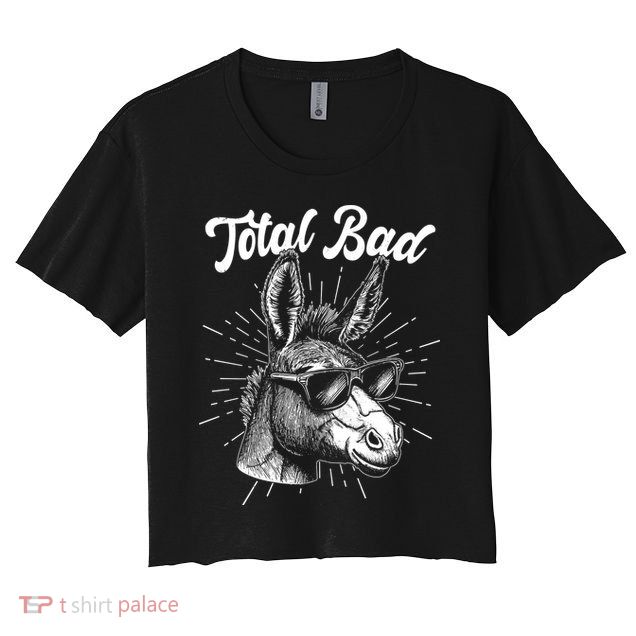 Funny Vintage Total Badass Crop Top