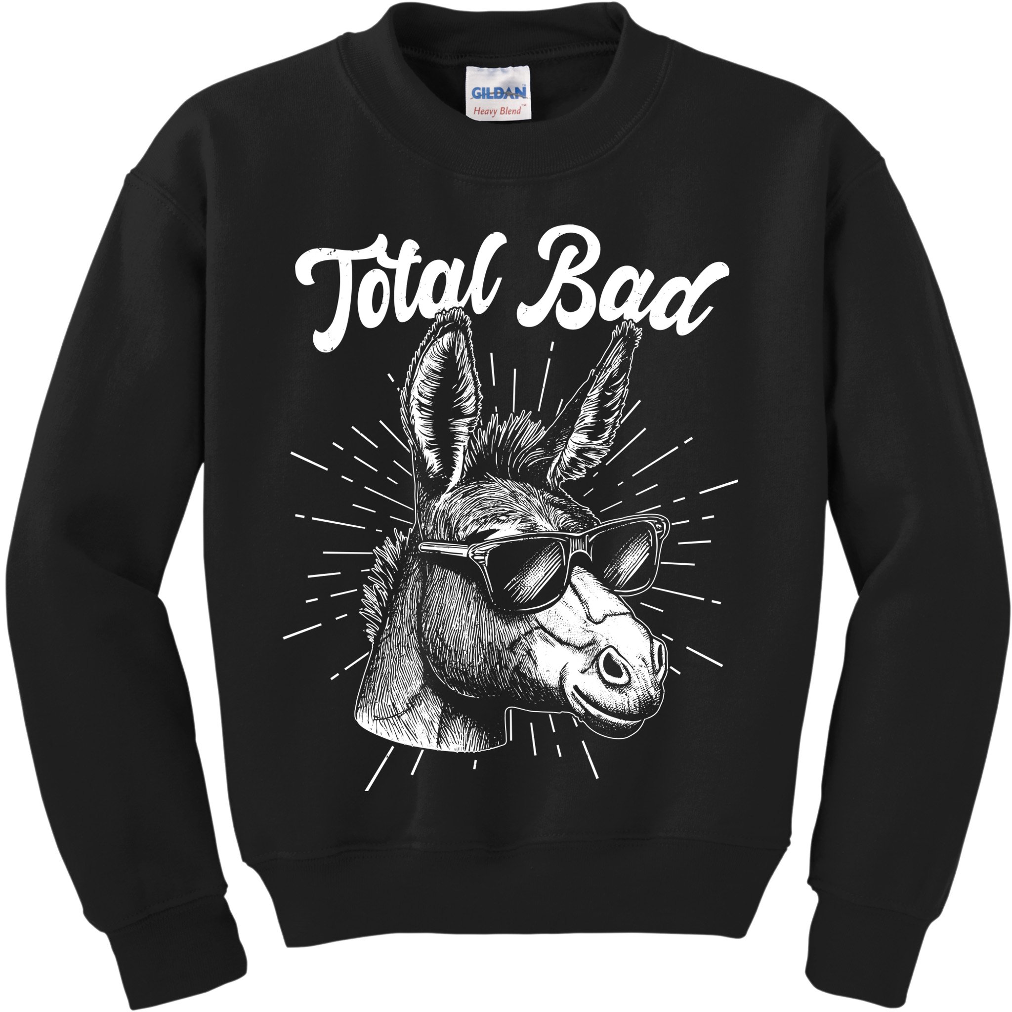 Funny Vintage Total Badass Kids Sweatshirt