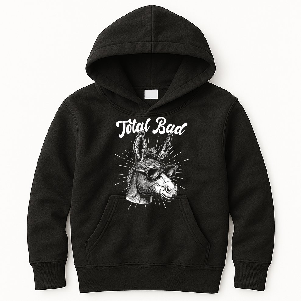 Funny Vintage Total Badass Kids Hoodie