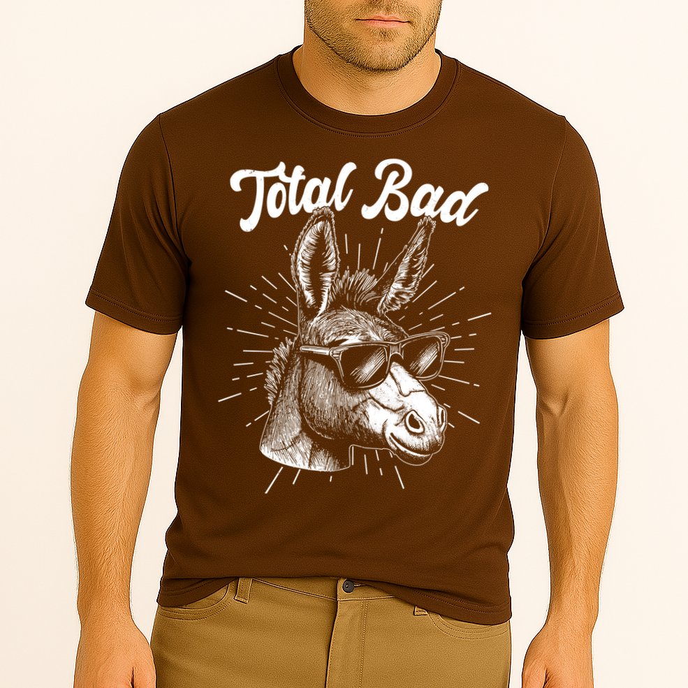 Funny Vintage Total Badass Cooling Performance Crew T-Shirt