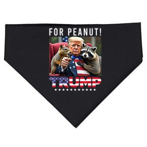 Funny Vote Trump For Peanut The Squirrel American Flag Gift USA-Made Doggie Bandana