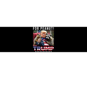 Funny Vote Trump For Peanut The Squirrel American Flag Gift Bumper Sticker