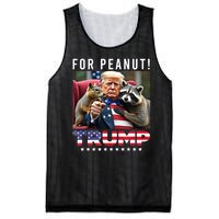 Funny Vote Trump For Peanut The Squirrel American Flag Gift Mesh Reversible Basketball Jersey Tank