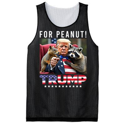 Funny Vote Trump For Peanut The Squirrel American Flag Gift Mesh Reversible Basketball Jersey Tank