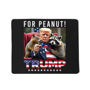 Funny Vote Trump For Peanut The Squirrel American Flag Gift Mousepad