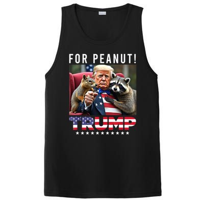 Funny Vote Trump For Peanut The Squirrel American Flag Gift PosiCharge Competitor Tank