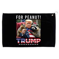 Funny Vote Trump For Peanut The Squirrel American Flag Gift Grommeted Golf Towel