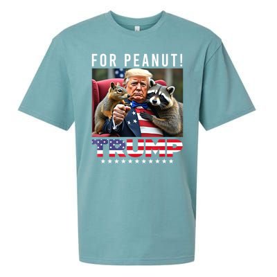 Funny Vote Trump For Peanut The Squirrel American Flag Gift Sueded Cloud Jersey T-Shirt