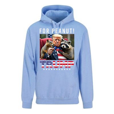 Funny Vote Trump For Peanut The Squirrel American Flag Gift Unisex Surf Hoodie