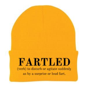 Frartled: Verb To Disturb Or Agitate Suddenly As By A Surprise Or Loud Fart Hu Knit Cap Winter Beanie