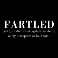 Frartled: Verb To Disturb Or Agitate Suddenly As By A Surprise Or Loud Fart Hu 7-Panel Snapback Hat