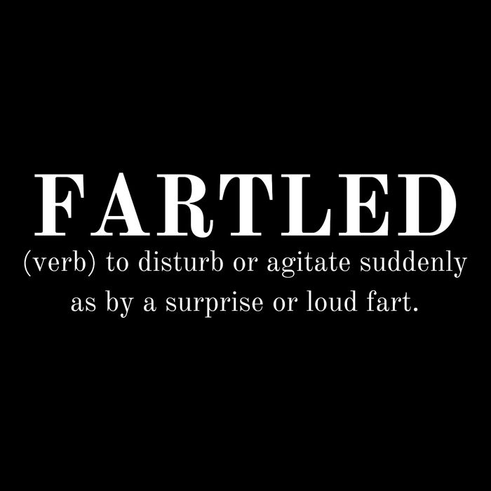 Frartled: Verb To Disturb Or Agitate Suddenly As By A Surprise Or Loud Fart Hu Women's Crop Top Tee