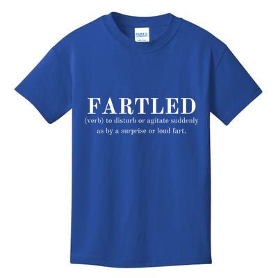 Frartled: Verb To Disturb Or Agitate Suddenly As By A Surprise Or Loud Fart Hu Kids T-Shirt