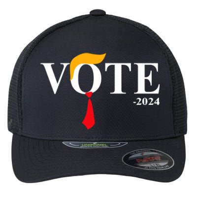 Funny Vote Trump 2024 Haircut Tie Funny Vote Trump 2024 Hair Tie Flexfit Unipanel Trucker Cap