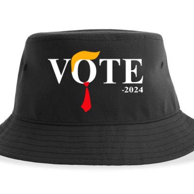 Funny Vote Trump 2024 Haircut Tie Funny Vote Trump 2024 Hair Tie Sustainable Bucket Hat