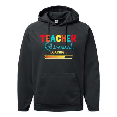 Funny Vintage Teacher Retirement Loading - Retired Teacher Performance Fleece Hoodie