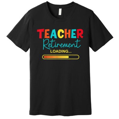 Funny Vintage Teacher Retirement Loading - Retired Teacher Premium T-Shirt