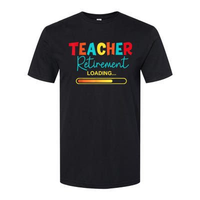 Funny Vintage Teacher Retirement Loading - Retired Teacher Softstyle CVC T-Shirt