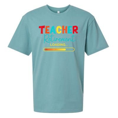 Funny Vintage Teacher Retirement Loading - Retired Teacher Sueded Cloud Jersey T-Shirt