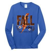 Fall Vibes Thankful Grateful Blessed Cozy Autumn Great Gift Tall Long Sleeve T-Shirt