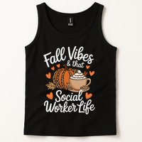 Fall Vibes That Social Worker Life Msw Dsw Thanksgiving Tank Top