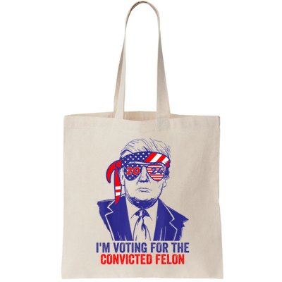 Funny Voting Trump 2024 IM Voting For The Convicted Felon Bag