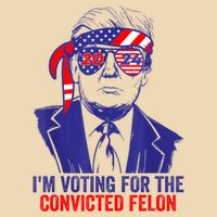 Funny Voting Trump 2024 IM Voting For The Convicted Felon Bag