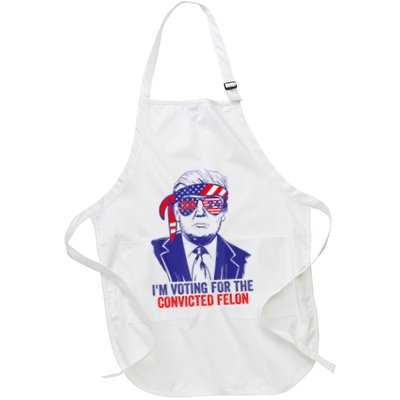 Funny Voting Trump 2024 IM Voting For The Convicted Felon Apron