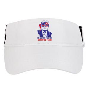 Funny Voting Trump 2024 IM Voting For The Convicted Felon Adult Drive Performance Visor