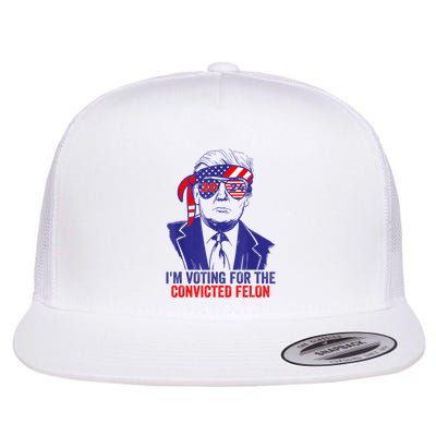 Funny Voting Trump 2024 IM Voting For The Convicted Felon Flatbill Hat