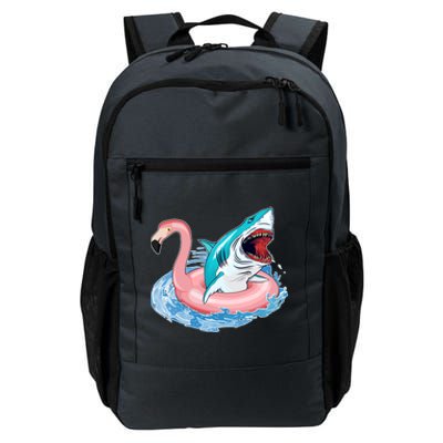 Funny Vacation Time Flamingo SwimTube Shark Daily Commute Backpack