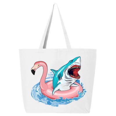 Funny Vacation Time Flamingo SwimTube Shark 25L Jumbo Tote