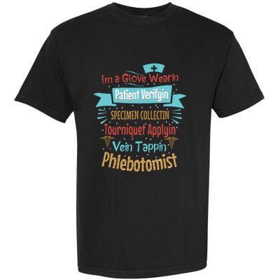 Funny Vein Tapping Phlebotomist Phlebotomy Technician Women Garment-Dyed Heavyweight T-Shirt