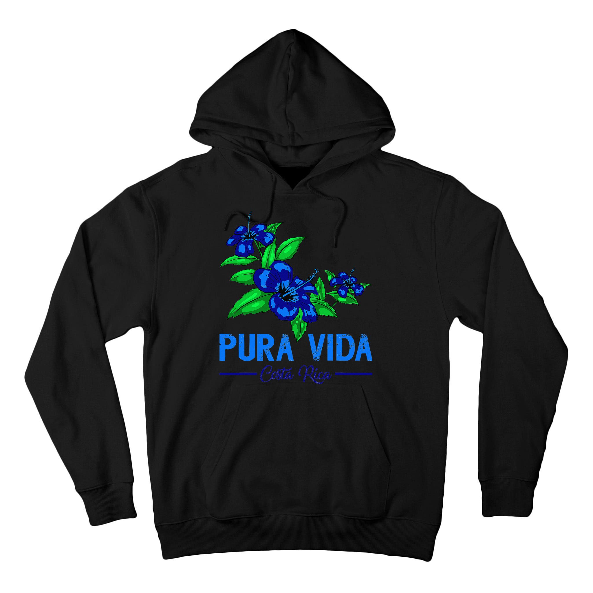 Family Vacation Tropical Flower Costa Rica Beach Pura Vida Tall Hoodie