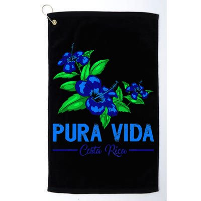 Family Vacation Tropical Flower Costa Rica Beach Pura Vida Golf Towel