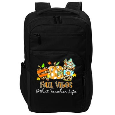 Fall Vibes & That Teacher Life Apple Pencil Pumpkin Fall Impact Tech Backpack