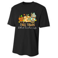 Fall Vibes & That Teacher Life Apple Pencil Pumpkin Fall Performance Sprint T-Shirt