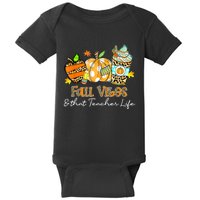 Fall Vibes & That Teacher Life Apple Pencil Pumpkin Fall Baby Bodysuit