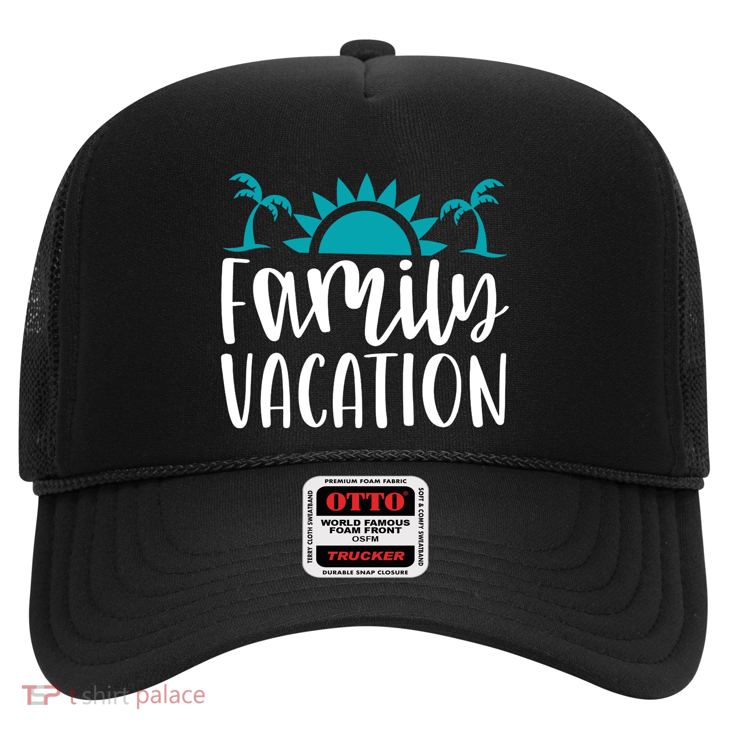 Family Vacation Tropical Beach Travel Trucker Hat