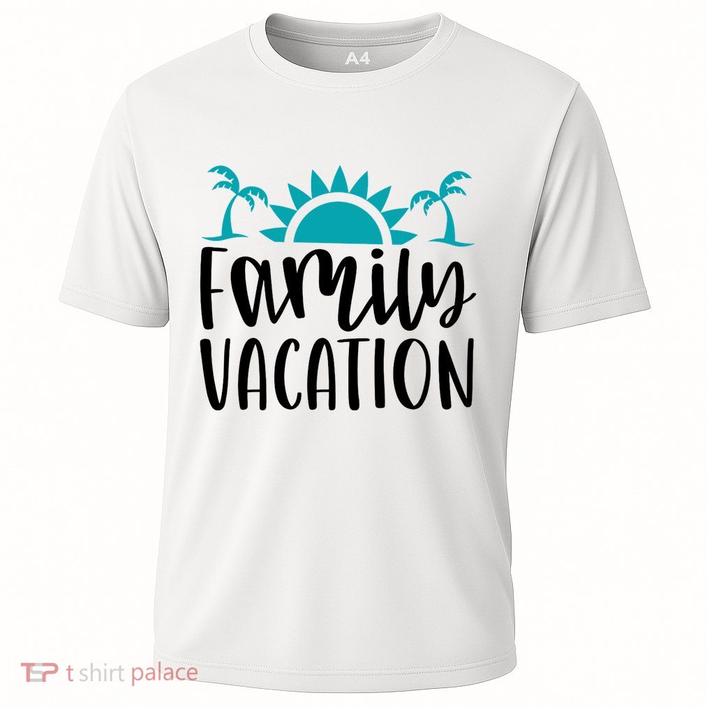 Family Vacation Tropical Beach Travel Cooling Performance Crew T-Shirt