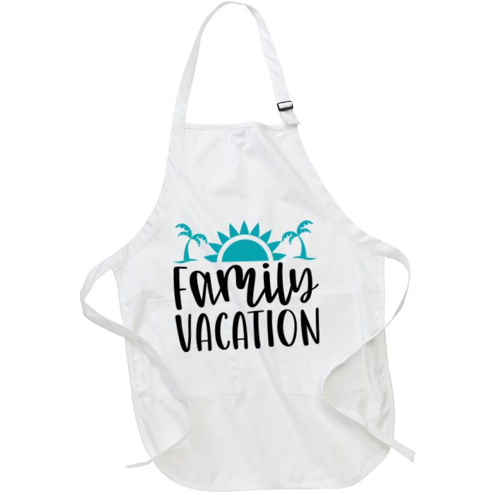 Family Vacation Tropical Beach Travel Apron